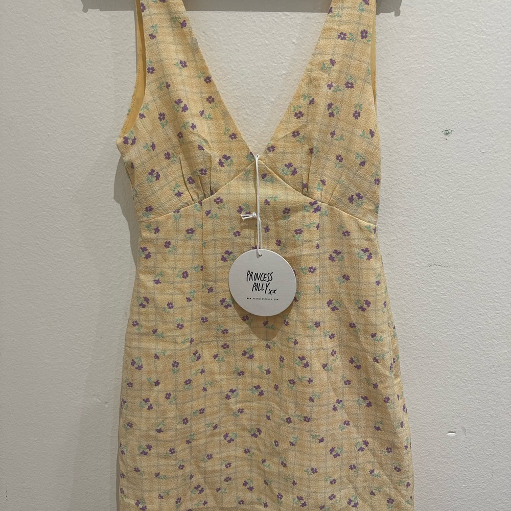Princess Polly Mustard Floral Dress